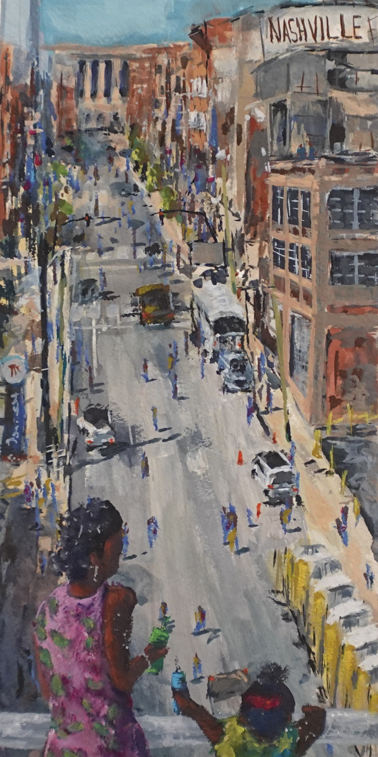 Kiara Plein Air Nashville Tennessee Landscape Wall Art Painting - Original Artwork