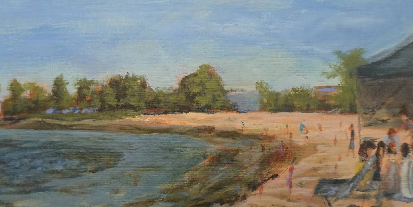 Kiara Plein Air Boston Landscape Wall Art Painting - PRINT