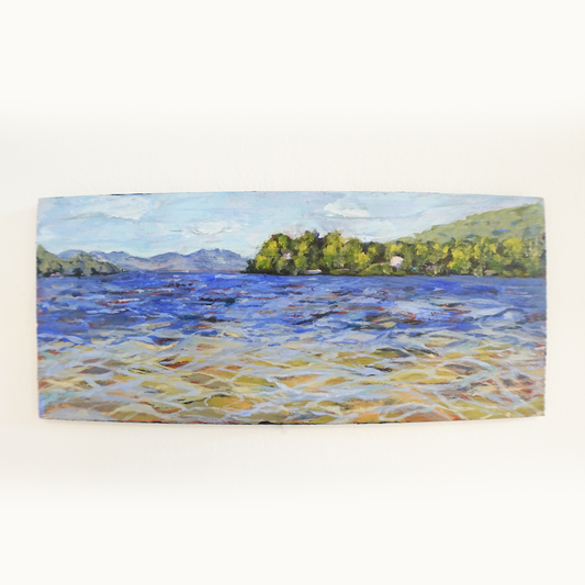 Kiara Plein Air Million Dollar Beach Lake George New York Landscape Wall Art - Original Artwork